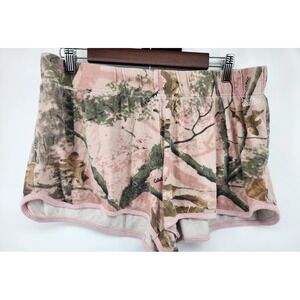 Cabelas Shorts Womens XL Pink Zonz Woodland Camo Light Thin Sporty‎ Outdoors